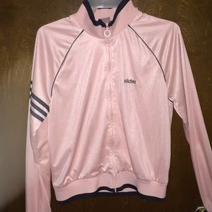 Light pink adidas bomber jacket